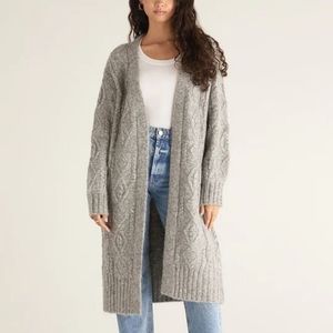 NWT Z Supply Kai Cable Knit Cardigan Size Large
